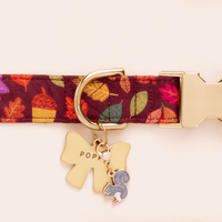Squirrel Collar Charm and Lady Bow Pet ID Tag from The Foggy Dog