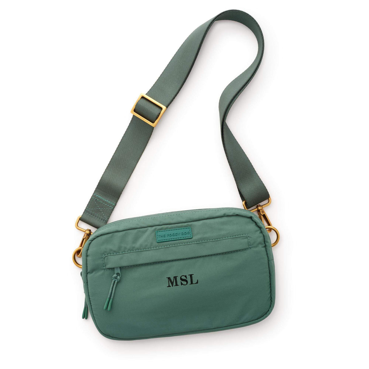 Active Convertible Crossbody Bag, Fern from The Foggy Dog with Embroidery