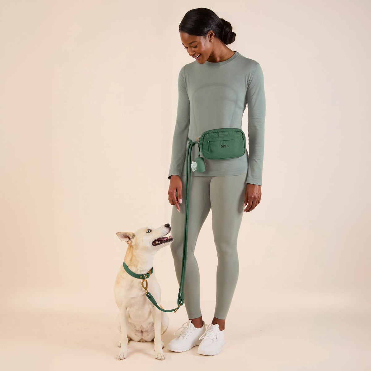 #Kaia (45lbs) in a Medium collar and Standard leash