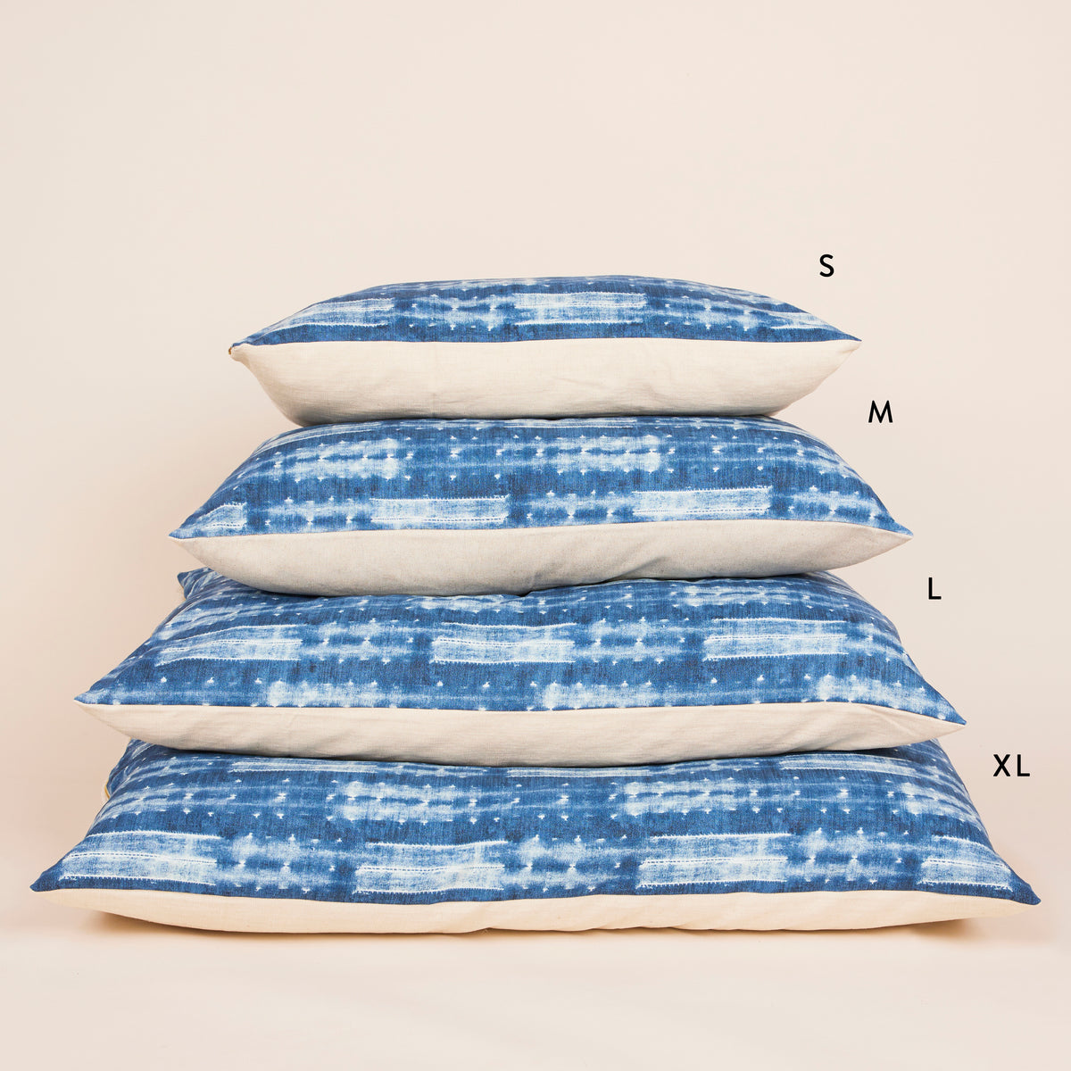 Lake Blue Stripe Dog Bed view 8