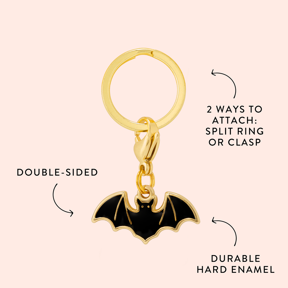 Bat Collar Charm from The Foggy Dog