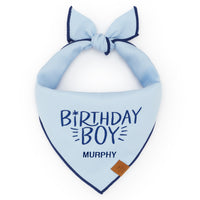 Birthday Boy Embroidered Dog Bandana from The Foggy Dog
