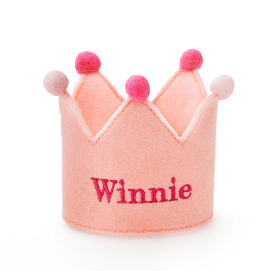 Blush Pink Dog Birthday Crown view 1