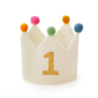Ivory Dog Birthday Crown from The Foggy Dog