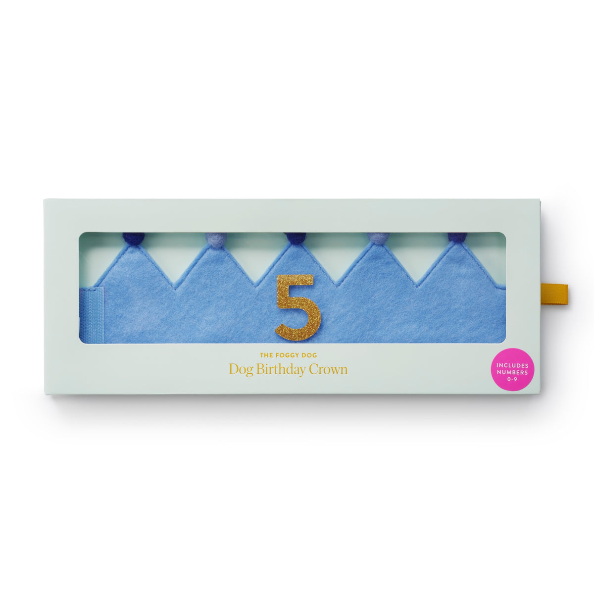 Light Blue Dog Birthday Crown + Numbers Set view 7
