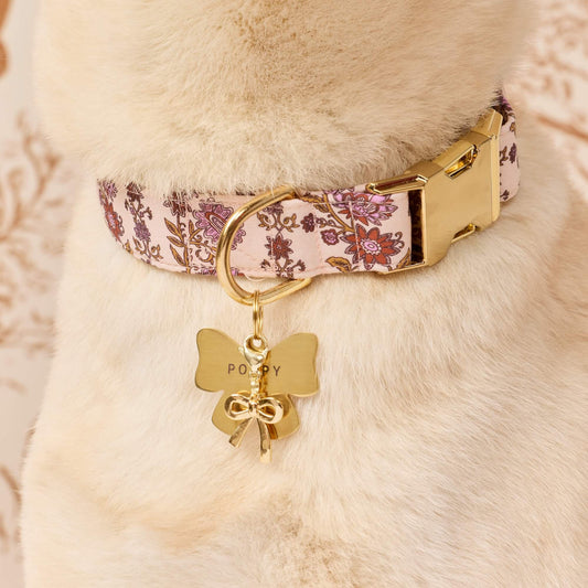 Blockprint Floral Dog Collar view 2