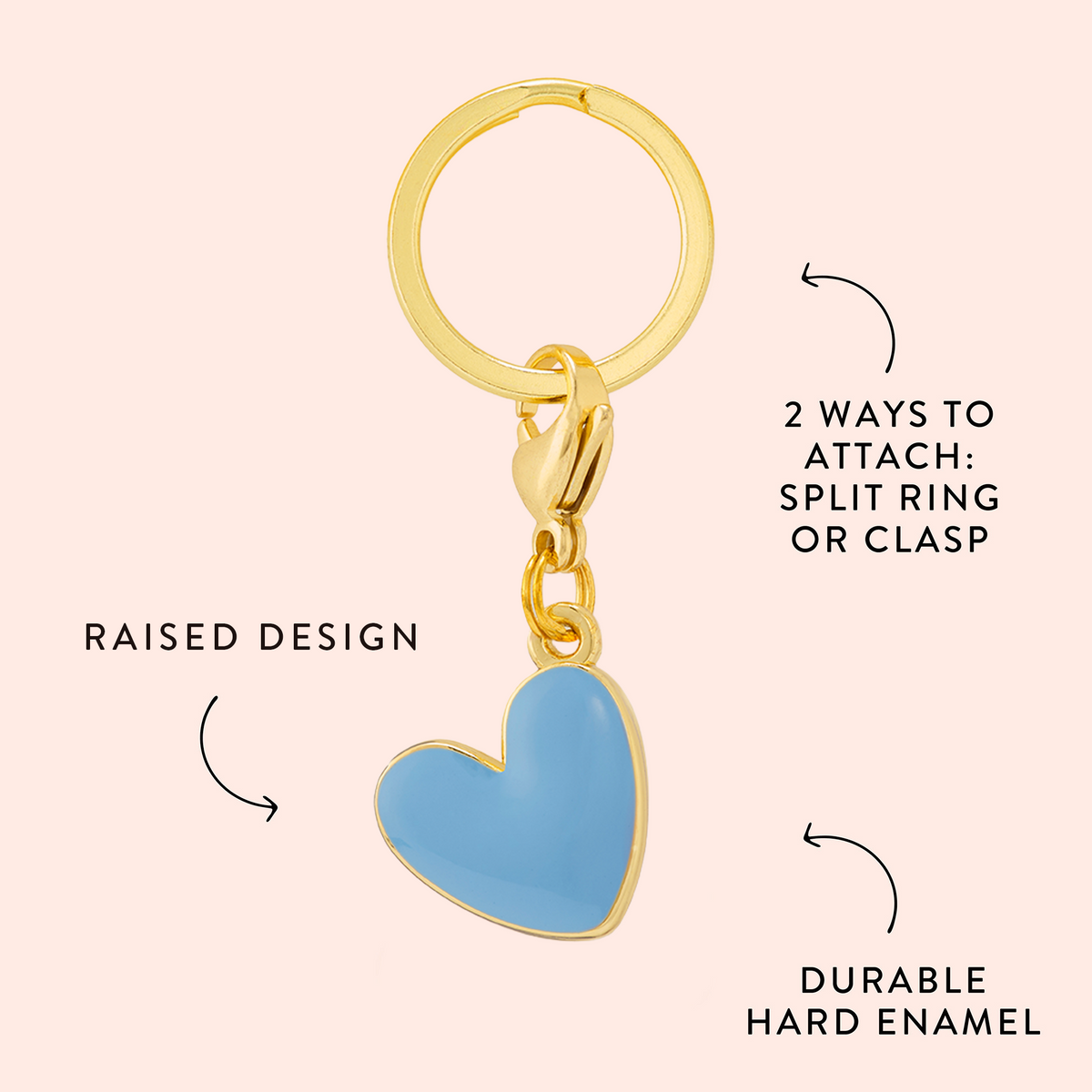 Blue Heart Collar Charm from The Foggy Dog