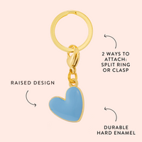 Blue Heart Collar Charm from The Foggy Dog