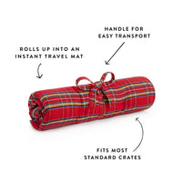 Tartan Plaid Flannel Bolster Dog Bed view 4