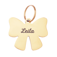 Lady Bow Pet ID Tag view 1