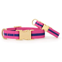 Sloane Striped Webbing Dog Collar from The Foggy Dog