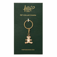 Gold Teddy Bear Collar Charm view 13