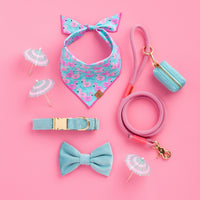Robin’s Egg Velvet Dog Bow Tie view 6
