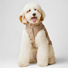 Fawn Sherpa-Lined Reversible Dog Jacket