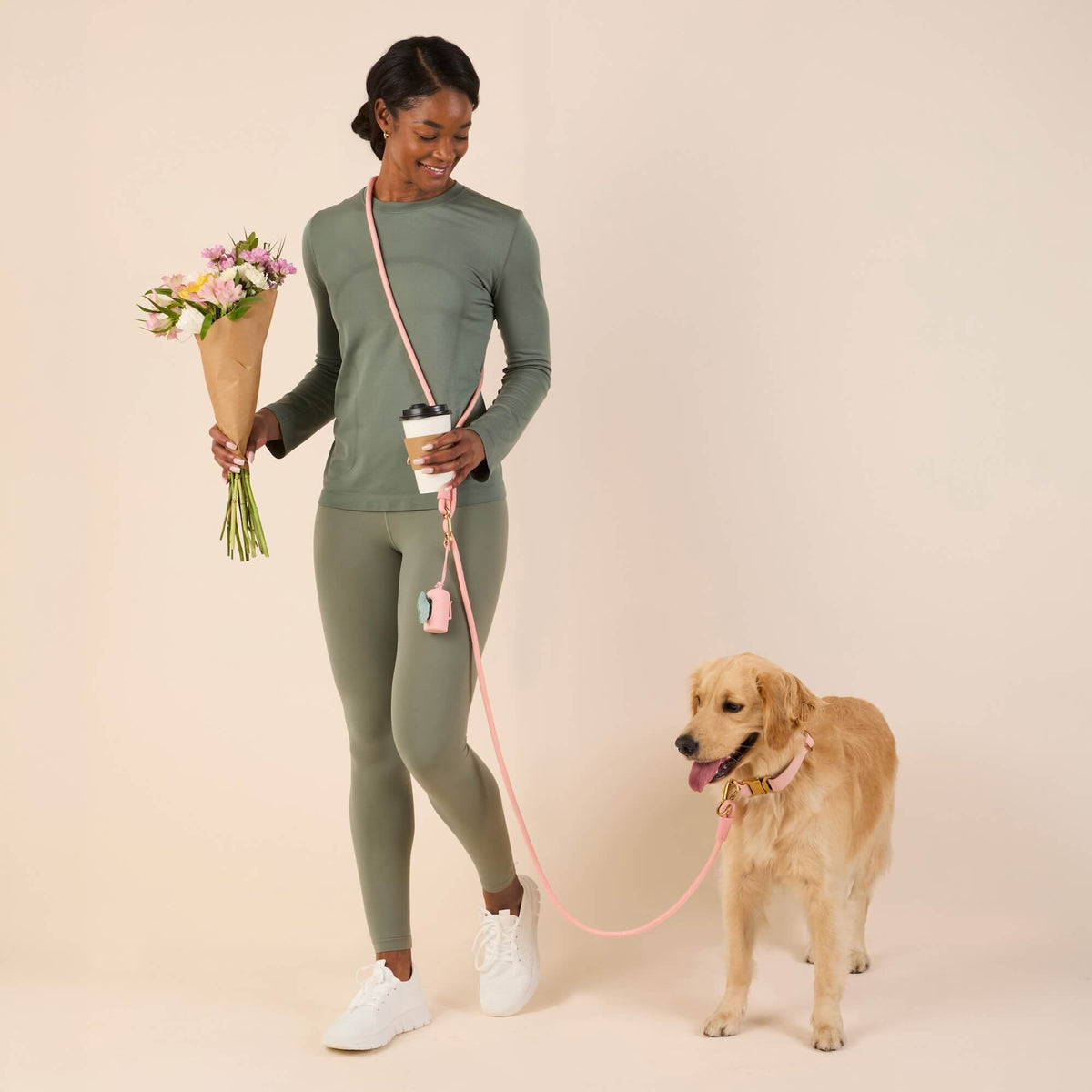#Lucky (62lbs) in a Medium collar and Standard leash