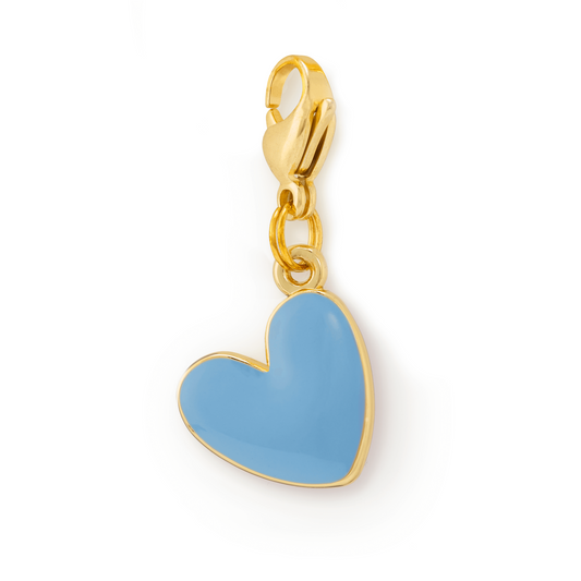 Blue Heart Collar Charm view 1