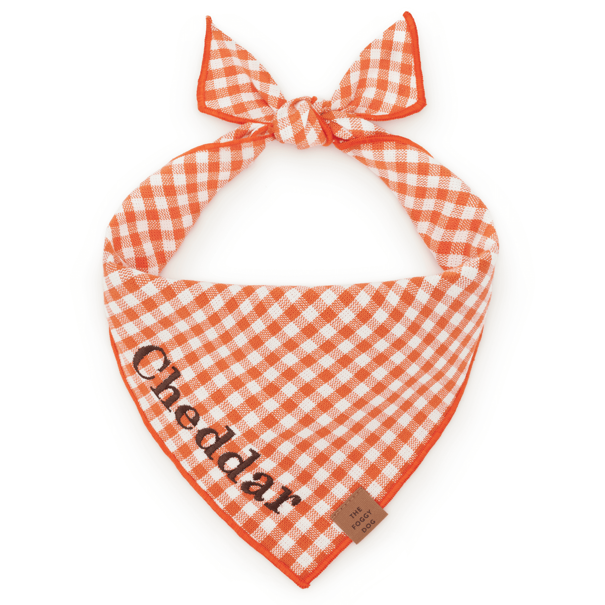 Cider Gingham Dog Bandana view 1