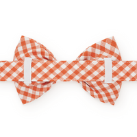 Cider Gingham Dog Bow Tie from The Foggy Dog