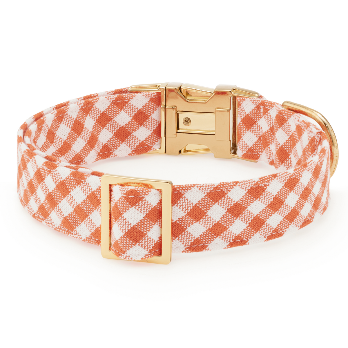 Cider Gingham Dog Collar from The Foggy Dog