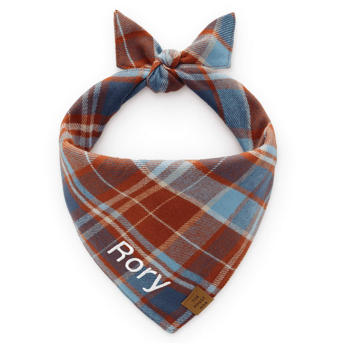 Maple Plaid Flannel Dog Bandana from The Foggy Dog