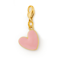 Pink Heart Collar Charm from The Foggy Dog