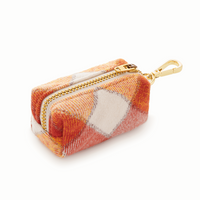 Pumpkin Spice Plaid Flannel Waste Bag Holder from The Foggy Dog