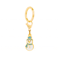 Snowman Collar Charm from The Foggy Dog