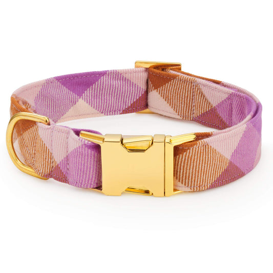 Bramble Flannel Dog Collar view 1