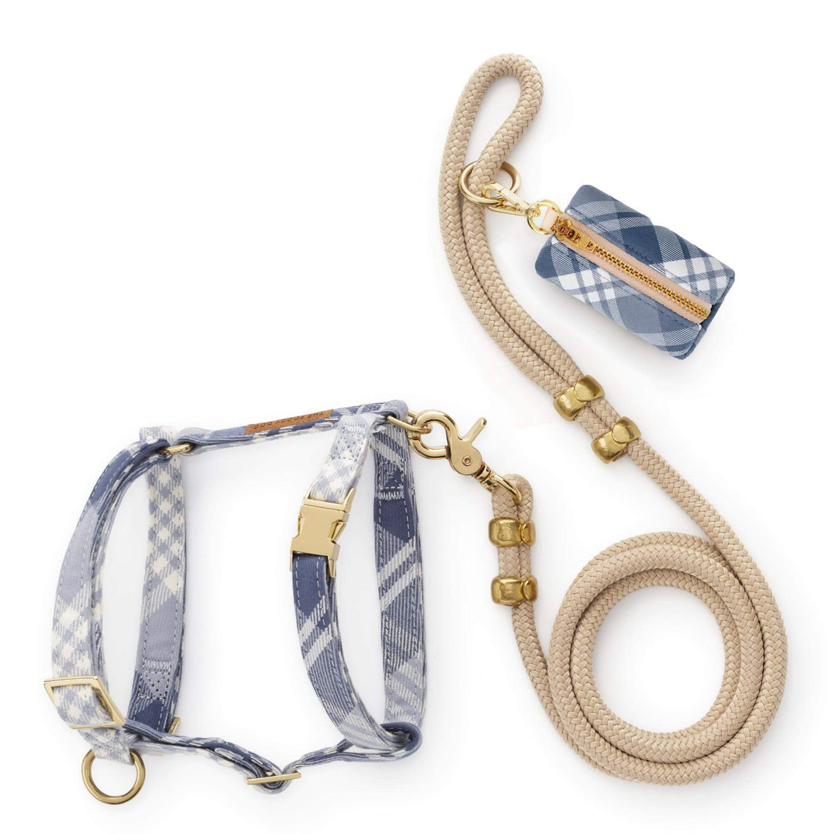 Hawthorne Plaid Flannel Harness Walk Set from The Foggy Dog