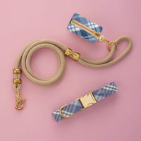 Hawthorn Plaid Flannel Collar Walk Set from The Foggy Dog