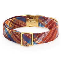 Marlow Plaid Flannel Dog Collar from the Foggy Dog