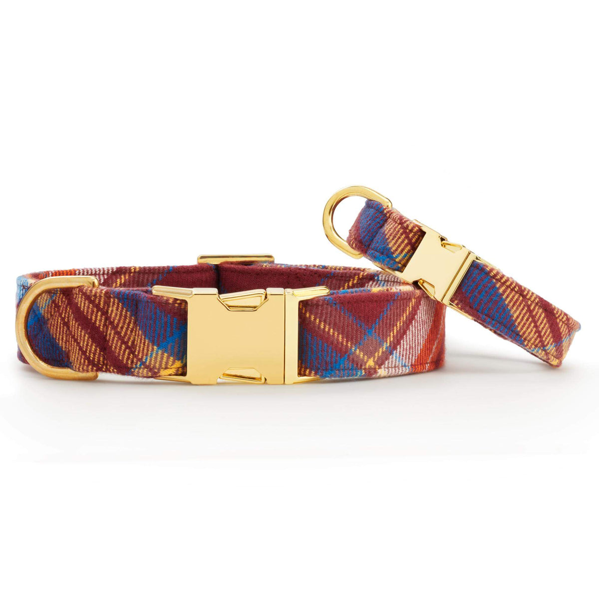 Marlow Plaid Flannel Dog Collar from the Foggy Dog