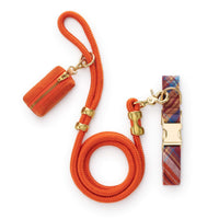 Marlow Plaid Flannel Collar Walk Set from The Foggy Dog