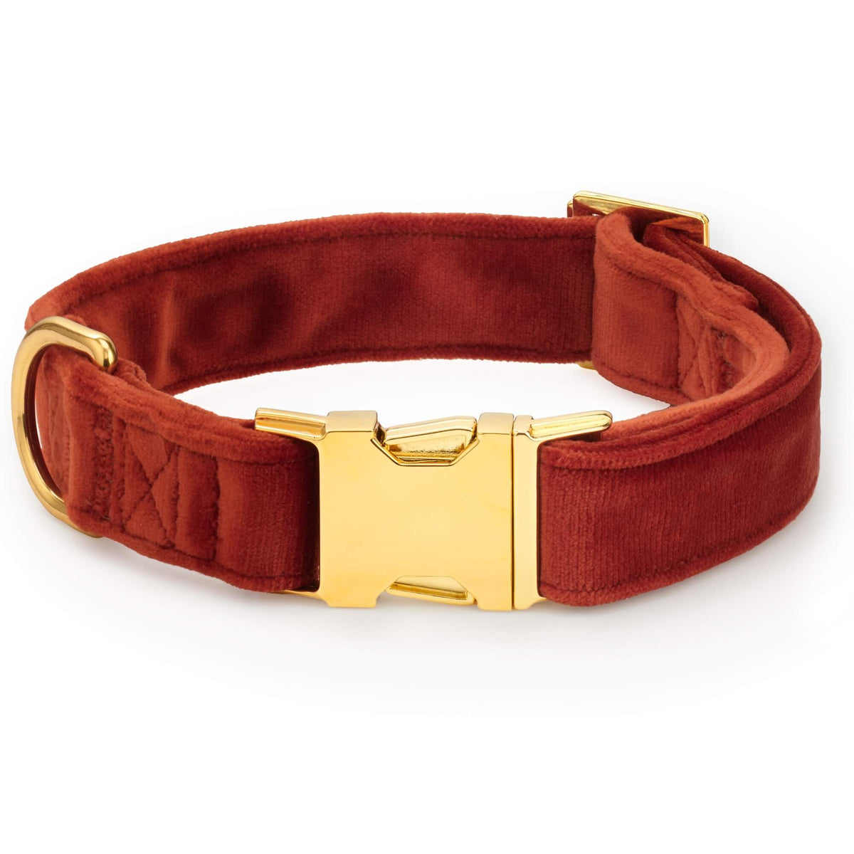 Nutmeg Velvet Dog Collar from The Foggy Dog