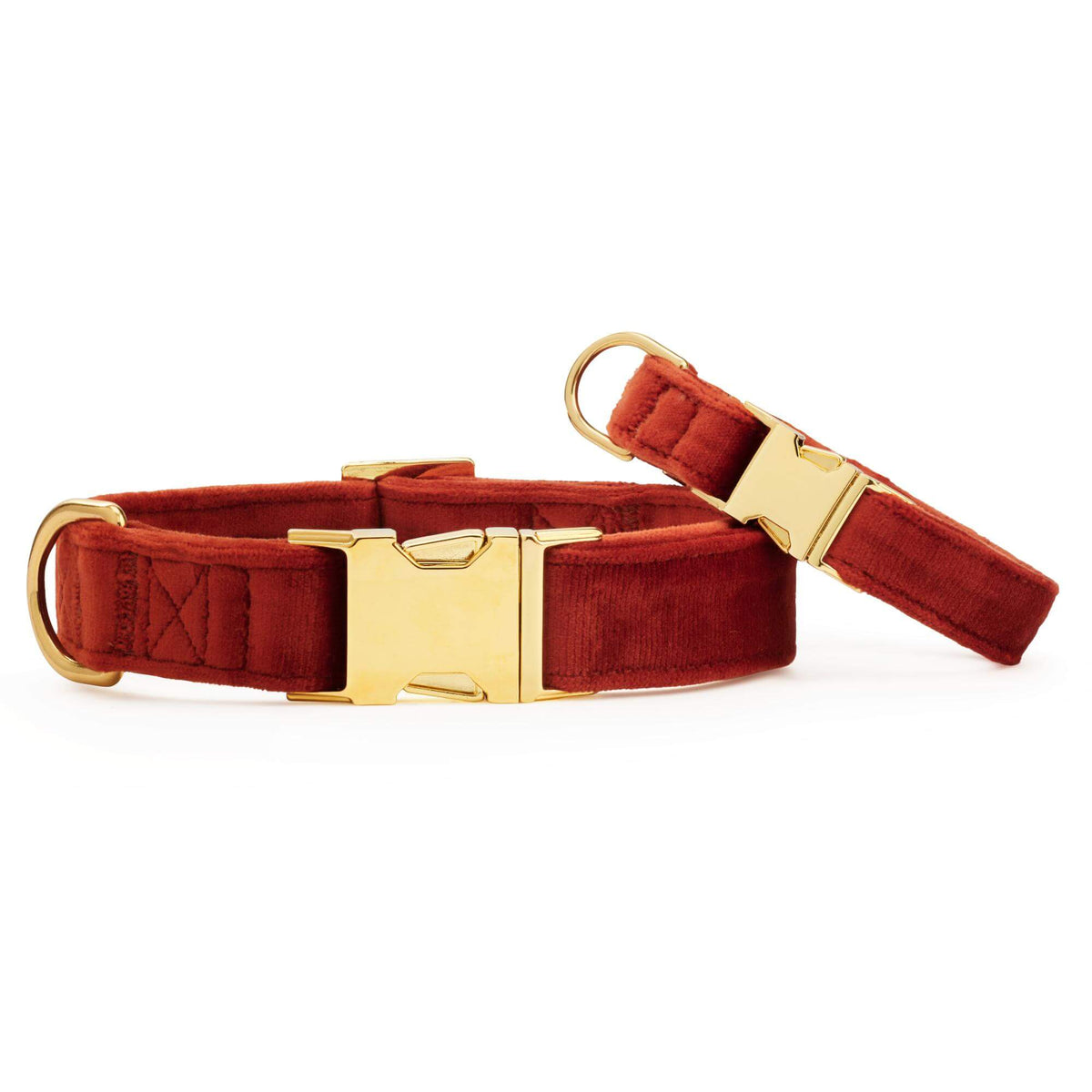Nutmeg Velvet Dog Collar from The Foggy Dog