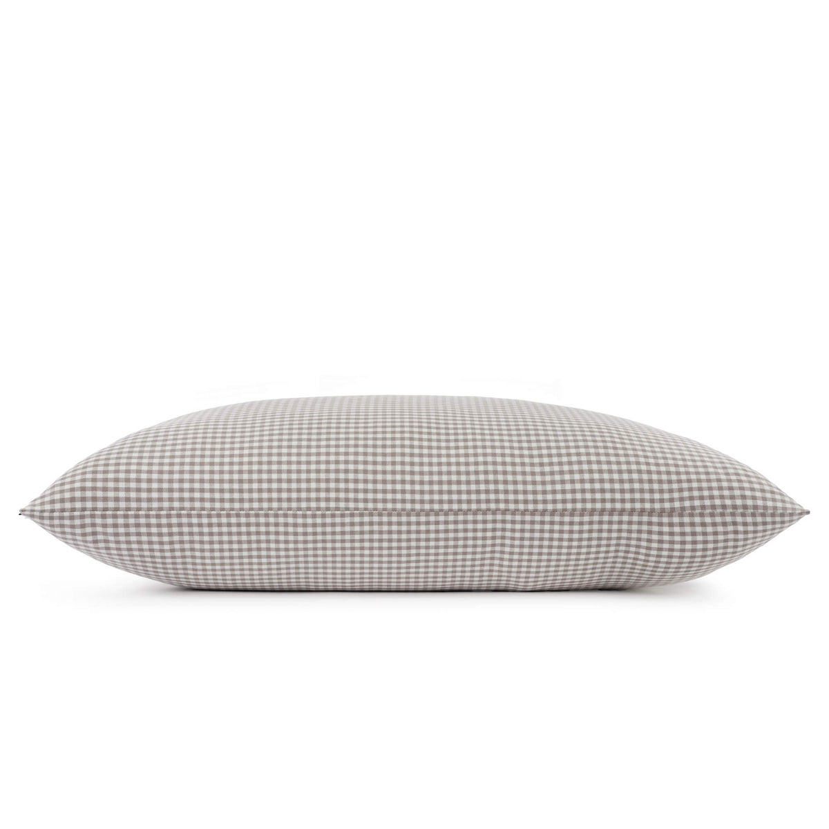 Mushroom Brown Gingham Dog Bed from The Foggy Dog