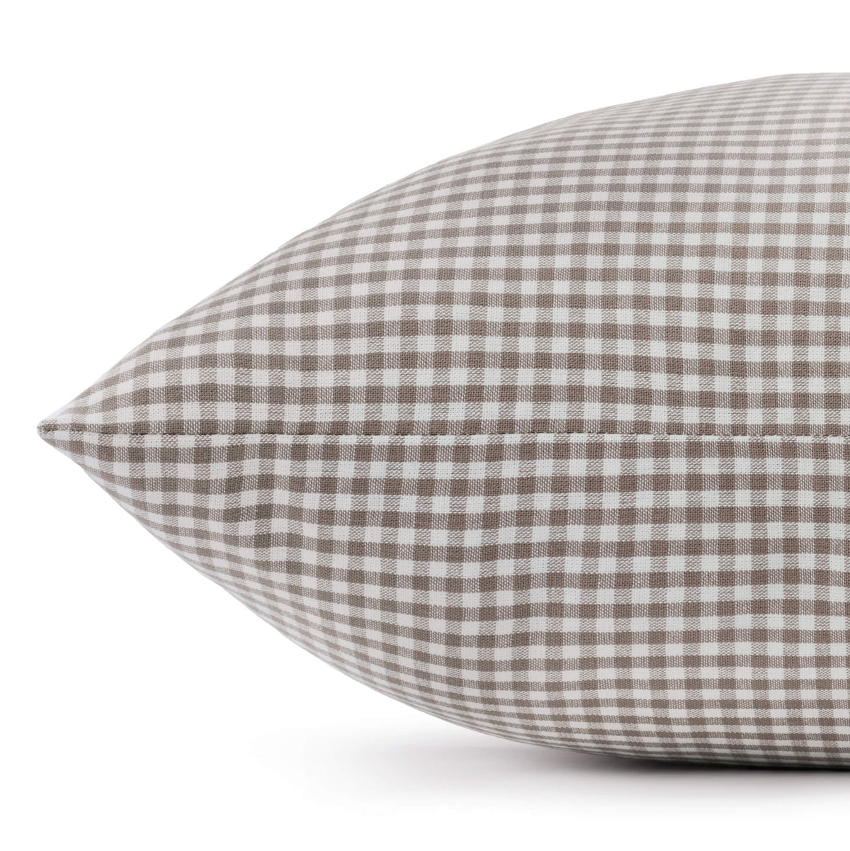 Mushroom Brown Gingham Dog Bed from The Foggy Dog