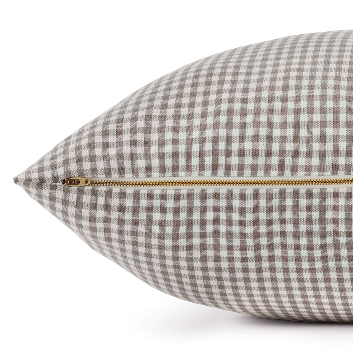 Mushroom Brown Gingham Dog Bed from The Foggy Dog