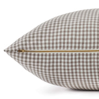 Mushroom Brown Gingham Dog Bed from The Foggy Dog