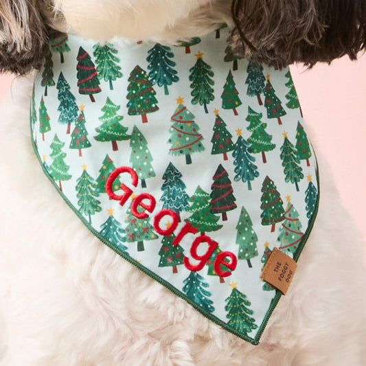 Festive Firs Dog Bandana view 2
