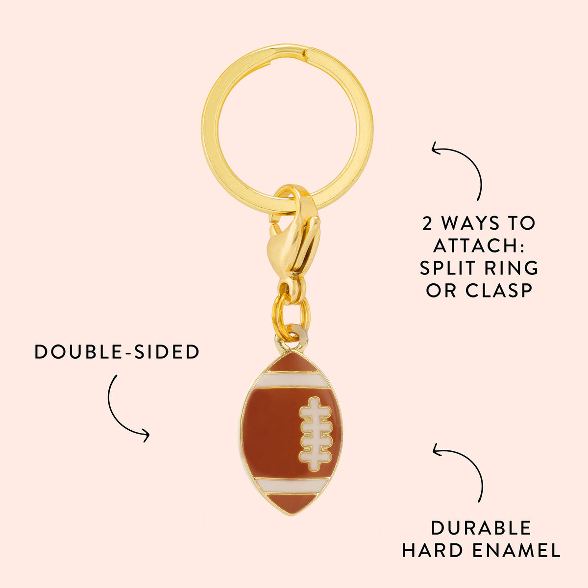 Football Collar Charm from The Foggy Dog