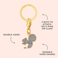 Squirrel Collar Charm from The Foggy Dog