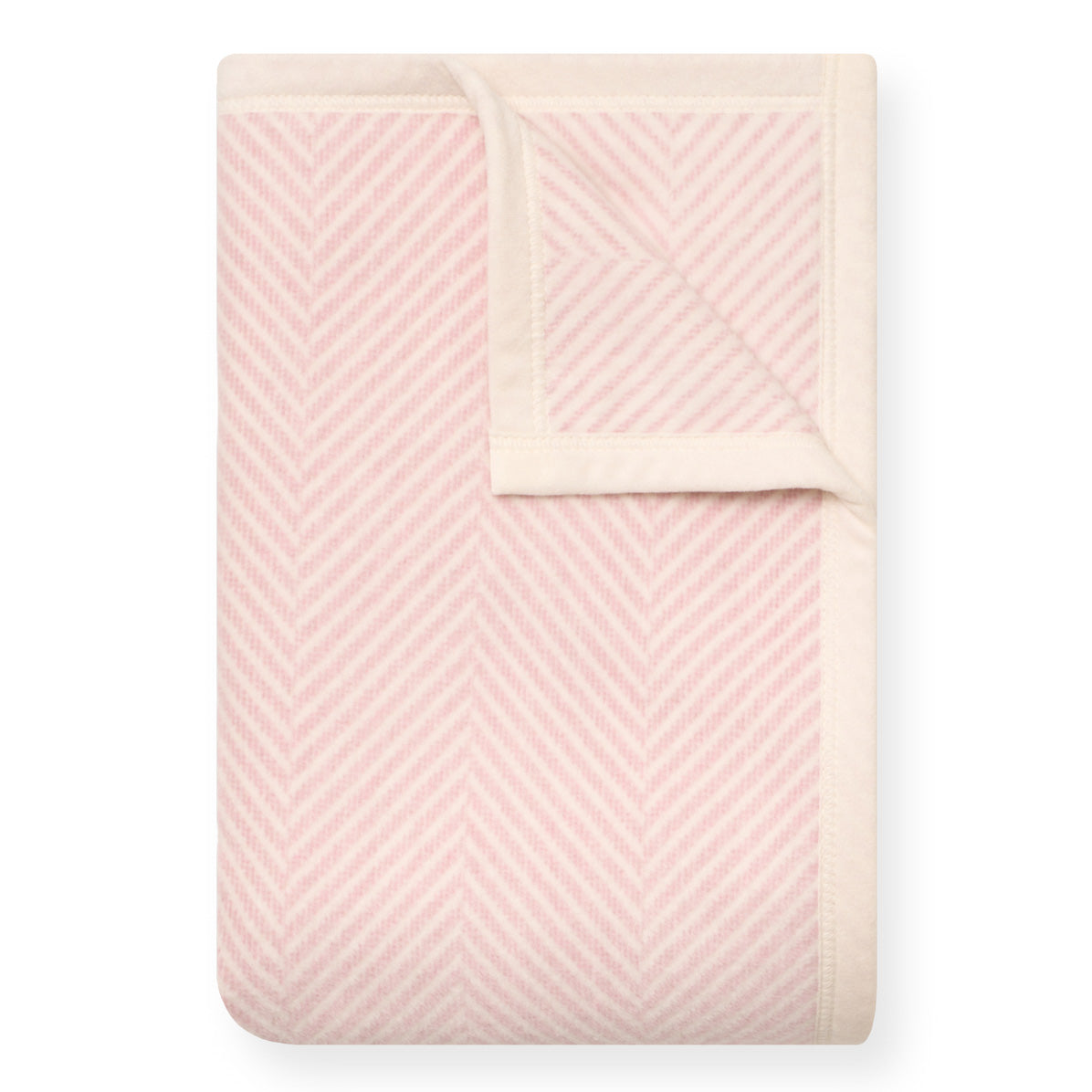 ChappyWrap Harborview Herringbone Ballet Pink Dog Blanket from The Foggy Dog