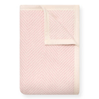ChappyWrap Harborview Herringbone Ballet Pink Dog Blanket from The Foggy Dog