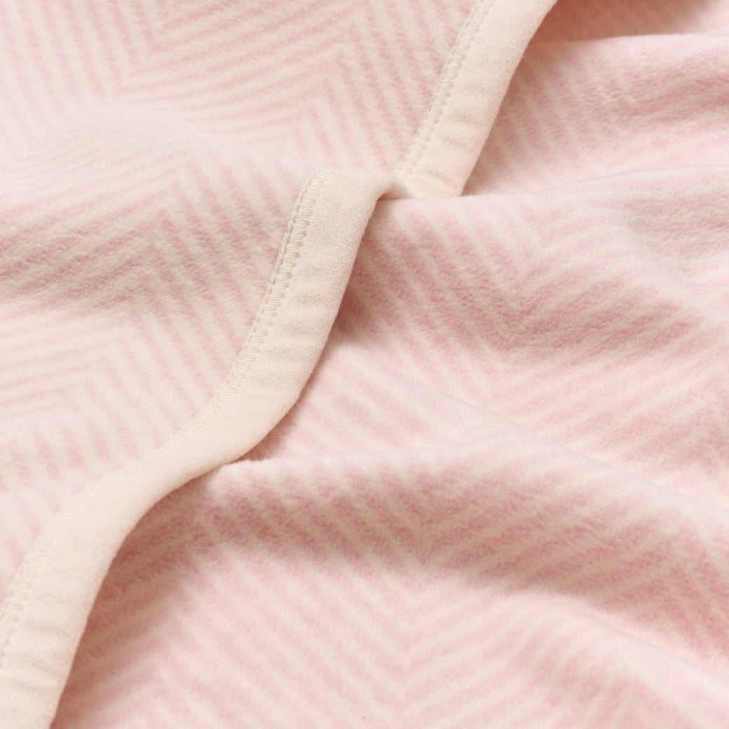 ChappyWrap Harborview Herringbone Ballet Pink Dog Blanket from The Foggy Dog
