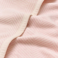 ChappyWrap Harborview Herringbone Ballet Pink Dog Blanket from The Foggy Dog