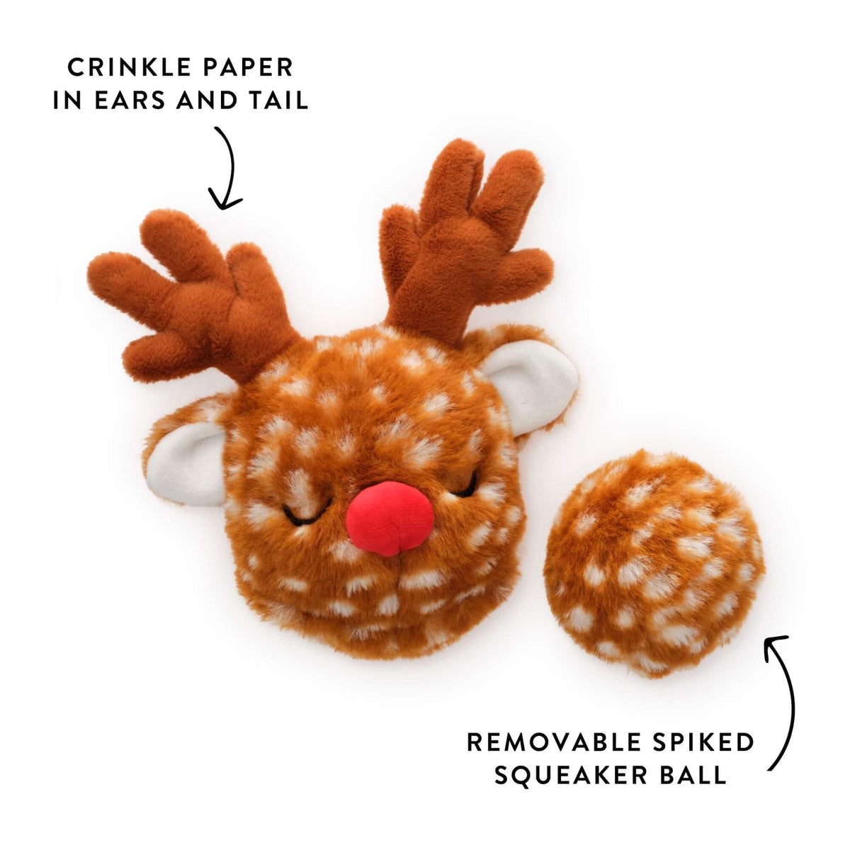 Reindeer 2-in-1 Bounce Dog Toy view 3