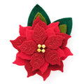 Poinsettia Dog Collar Flower Set