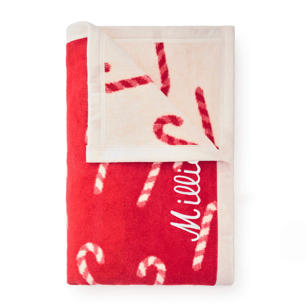 ChappyWrap Red Candy Canes Dog Blanket from The Foggy Dog