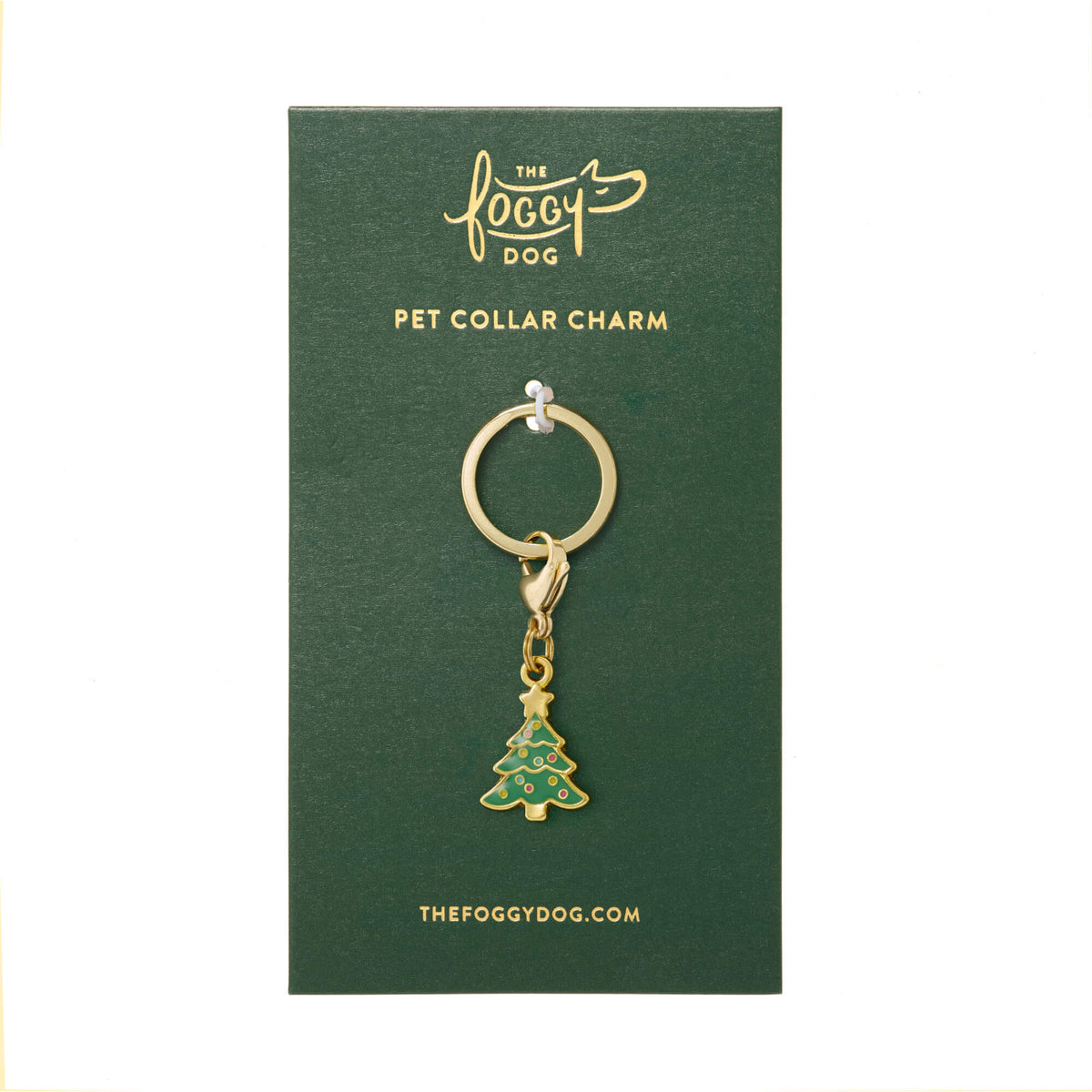 Christmas Tree Collar Charm from The Foggy Dog